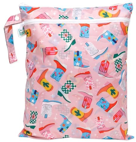 Bumkins Sac étanche pour bébé, Voyage, Maillot de Bain, Couche en Tissu, pièces de Pompe, Piscine, Plage, vêtements de Sport, Articles de Toilette, Crochet à Poussette, garderie, Pochette d'emballage