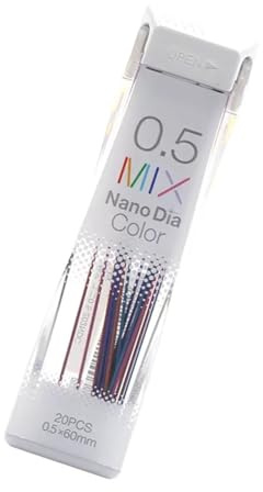 20 Stück 0,5 mm Bleistift-Nachfüllminen für 0,5 mm automatische Druckbleistifte, Zeichnen, Skizzieren, Kunst, Illustrationen