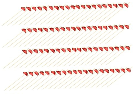 SUPVOX 100pièces à Fruits Brochettes Pour Gâteaux Lot De Bâtonnets Décoration De Fête Écologique Danger Pour Aliments
