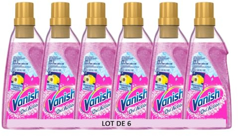 Vanish Détachant Avant-Lavage Oxi Action Gel - lot de 6 x 750ml