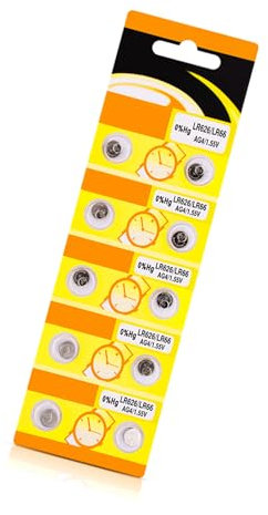 Lot de 10/20 piles bouton alcalines AG4 LR626 - Tension de sortie stable - Piles bouton alcalines AG4 LR626 pour gadgets quotidiens