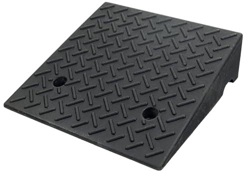 KXWOQ3ED Rampe de Trottoir en Caoutchouc, Rampe de Seuil Portable, Rampe d'accès pour Voiture Fauteuil Roulant Moto Scooter Tondeuse à Gazon Vélo