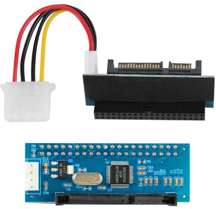 Unikeen Adaptateur IDE/PATA vers SATA, Carte Convertisseur 40 Broches pour Disque Dur 3,5 et PC de Bureau, PCBA pour HDD