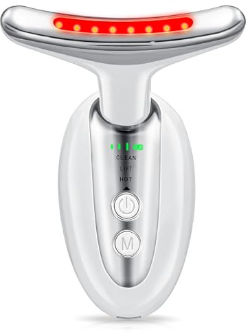 Lychico Upgraded EMS Facial Massager with 7-Colour LED Light Therapy, 7-in-1 Anti-Ageing Face Lift Device for Wrinkle Reduction, Microcurrent Tightening & Skin Rejuvenation - Home Beauty Gift Set