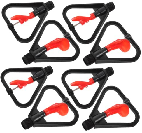 WEKADRIN 8 piezas Aspersores de Riego Automáticos con Cabezal Giratorio para Jardín y Césped Patrón de Lluvia Uniforme para Irrigación Pequeñas Áreas y Jardines Domésticos