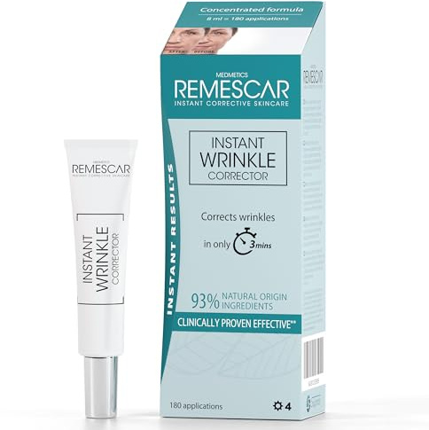 Remescar Correttore Antirughe Istantaneo, 8 ml, Crema Antirughe per Anti-Invecchiamento e Riduzione delle Rughe, Riduce Istantaneamente i Segni dell'Invecchiamento Cutaneo