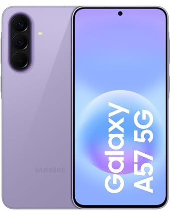 Samsung Galaxy A57 5G, 256GB, Awesome Lilac [Versione Italiana] | 3 anni di Garanzia, Smartphone sottile, Cerchia e Cerca, Gomma Oggetto, Volto Migliore, Tripla Camera, IP68, 5.000 mAh