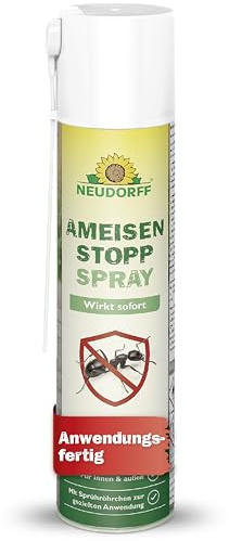 Neudorff AmeisenStopp Spray – Anwendungsfertiges Ameisenspray mit Sofortwirkung schützt effektiv gegen Ameisen - für Innen und Außen, 300 ml