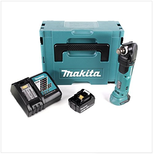 Makita DTM 51 rm1j Utensile Multifunzione 18 V batteria agli ioni di litio in MAKPAC + 1 X BL 1840 – 4,0 AH batteria agli ioni di litio + DC 18 RC Batteria Caricabatteria rapido