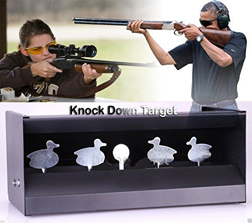 Binghotfire Kugelfangkasten Schießstand Pendelkasten Entenkasten Kugelfang 4+1 Ziele Luftgewehr Kugel Auffangkasten Verschiedene Ziele