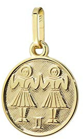 NKlaus Sternzeichen 333 8 Karat Gold gelbgold Ø12mm Ketten Anhänger Horoskop