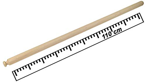 Mattarello Professionale in Legno di Faggio | Lunghezza 110 cm e Diametro 4.0 cm | Mattarello per Pasta Fresca | Il Made in Italy di Qualità