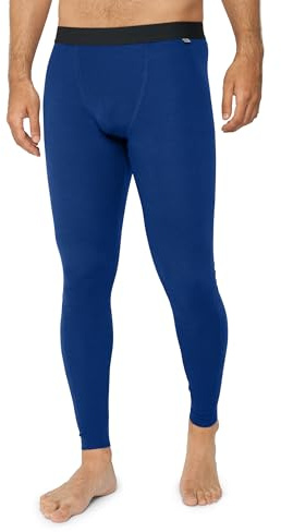 DANISH ENDURANCE Tights i Merinoull för herrar, Långkalsonger, Underställ, utan gylf, Marinblå, S