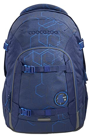 coocazoo Schulrucksack Joker „Blue Motion“, blau, ergonomischer & anpassbarer Tornister, höhen- & größenverstellbar, mit Brustgurt & Hüftgurt, ab der 3. Klasse