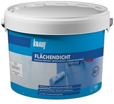Knauf Flächendicht 10 Kg - Abdichtungsmasse auf Syntheselatex-Basis - Wasserundurchlässig - Für Innen- und Außenbereich