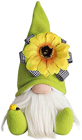 Wichtel Frühling Deko Sonnenblume Frühlingswichtel Wichtel Figuren Deko Frühling Ostern Deko Frühlingsdeko Figuren für Kinder Freundin Mama Muttertag Wichtel Bauernhaus Decorations für Home Küche