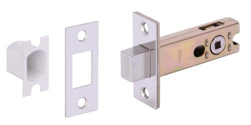 HANDLEZONE® Bathroom Toilet Door Deadbolt Lock - Satin Stainless Steel - 76mm Bolt with 57mm Backset
