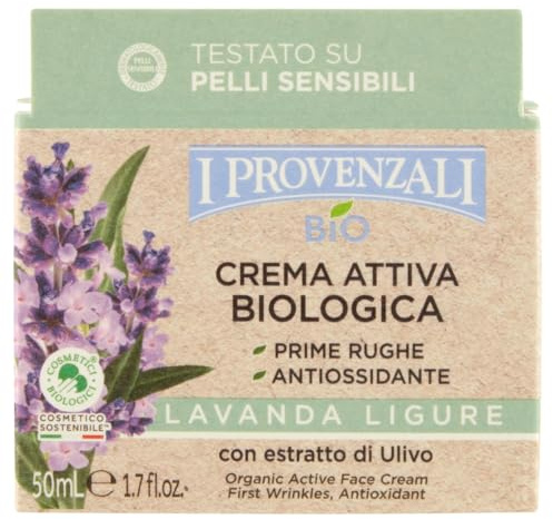 I Provenzali | Bio-Aktiv-Creme Prime Falten Antioxidant Ligurischer Lavendel 50 ml