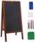VEVOR Lavagna Magnetica da Terra per Esposizione Menù Avviso Evento da Bar Ristorante Osteria Evento Festa, Lavagna Nera a Gesso Magnetica da Pavimento 508 x 1016 mm con Gessetti Pennelli Cancellino