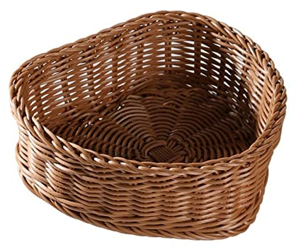 OQHAIR Corbeille à Fruits, corbeilles à Pain en Plastique pour Servir des Fruits, Organisateur de Cuisine, Panier Fait Main, Rangement Polyvalent (Taille : 21 cm)