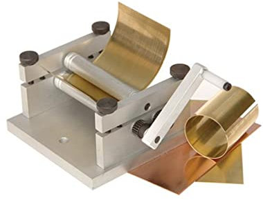 USKI DIY manuelle Weichmetallplatten-Walzmaschine Weichblech-Rohr-Mini-Biegemaschine S/N: 20013, 254027584104