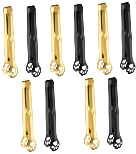 PartyKindom 10pièces Pince Acier Forme De Patte De Chat Clips Buffet Pour Salades Desserts Et