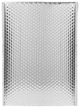 50 stycken förpackningsmaterial postpåsar röd rosa förpackningspåse leverans paket med postfrakt-silver-15 x 20 cm