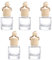 Buaak 5 Pcs Car Diffusers Bottles, 5ml Refillable Air Freshener Diffuser, Clear Glass Empty Glass Essential Diffuser, Aromatherapy Fragrance Essential Oil Diffuser for Home, Office