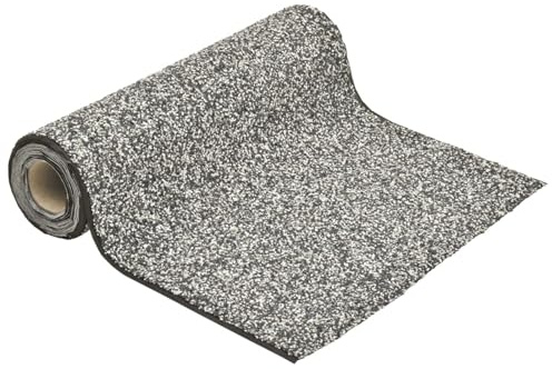 Sufrk Steinfolie Grau 150 x 60 cm, Steinoptik Folie Breite für den Teichrand, Bachlauf, Teichfolie, Sandfarbe