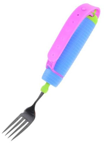 GARVALON Tenedor Adaptable Antideslizante Para Personas Mayores Utensilios Para Discapacitados Vajilla Portátil
