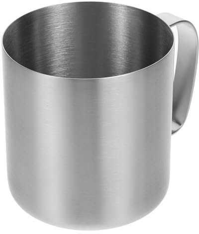 Garneck Tazza in Acciaio Inox 304 480ml, Parete Singola, Argento