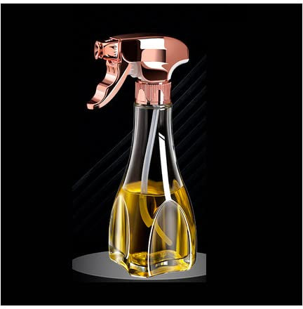 Botella rociadora de aceite para freidora de aire Pulverizador de aceite, botella rociadora de aceite, dispensador de aceite de oliva comestible, olla de control, barbacoa, cocina de acero inoxidable,
