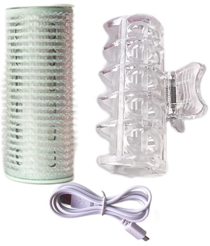 Bigodini per capelli con bigodini caldi - strumenti per arricciare i capelli, bigodini portatili | bigodini elettrici autoadesivi multiuso, ottieni ricci perfetti facilmente per capelli (3,2