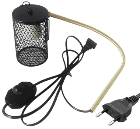 Generisch Pantalla de lámpara de calor - Fijación de lámpara de calor - Cubierta para pantallas de lámparas, accesorios para invernadero, terrario, pájaro, acuario, exterior