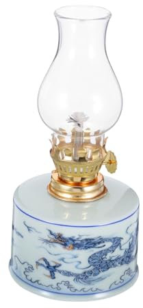 Vaguelly Petroleumlampe Klare Laterne Für Innenbereich Camping Vintage Glas Öllampe Sturmlaterne Dekoration Tischlampe Petroleumlaterne Petroleumlampe