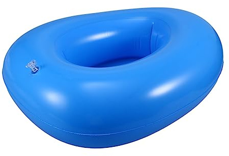 Padella Gonfiabile Blu in Pvc con Inflatore per Persone Allettate | Superficie Liscia e Bordi Morbidi, Facile da Pulire, Adatta a Strutture Sanitarie e Assistenza Quotidiana Colore Casuale