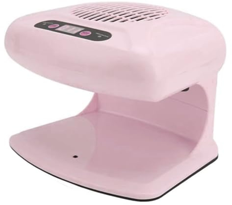 Koolenry Ventilateur de Séchage des Ongles pour Vernis Ordinaire, 300W avec Capteur Automatique, Air Chaud et Froid de Qualité Salon, Bouchon EU Rose
