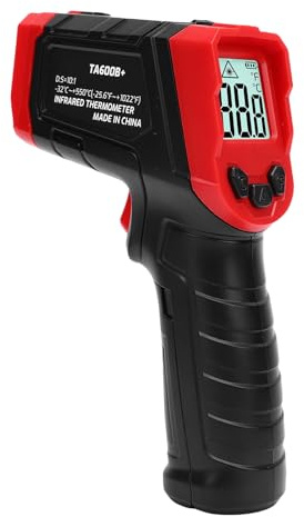 HELEVIA Digital Infrared Thermometer, -32°C to 550°C Handheld Thermometer LCD Display High Accuracy, for Cooking Kitchen Barbecue Meat