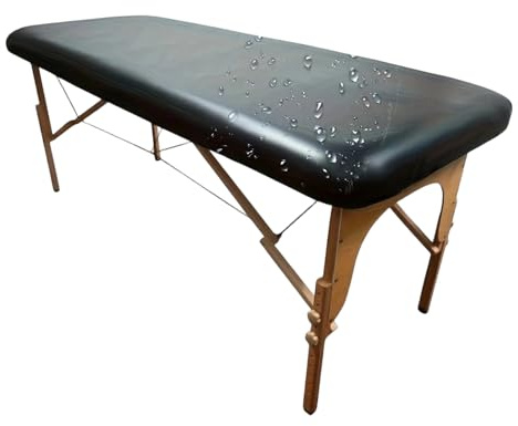 Housse de protection pour tables de massage – Coussin de remplacement ajusté en cuir PU – Housse ajustée pour table de massage, salon de beauté, spa professionnel, maison, entraînement clinique