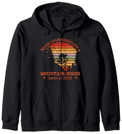 MTB Bike Ciclista Mountain-Biker Nacido 2005 Cumpleaños Bici Sudadera con Capucha