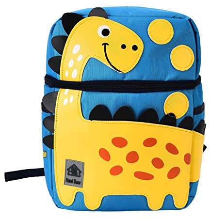Womamaxsc Mochila para niños pequeños antipérdida, Linda Mochila Escolar Liviana con Dinosaurios, Correas de Seguridad Ajustables con Tela Oxford, Mini Mochila para niños y niñas