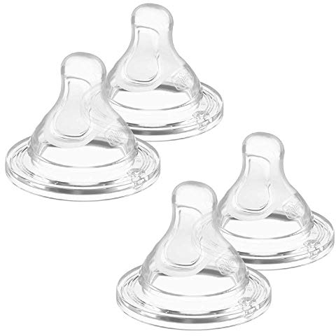 Chicco Tettarella in silicone 4 pezzi flusso MEDIO, effetto mamma, 2 mesi+ made in Italy