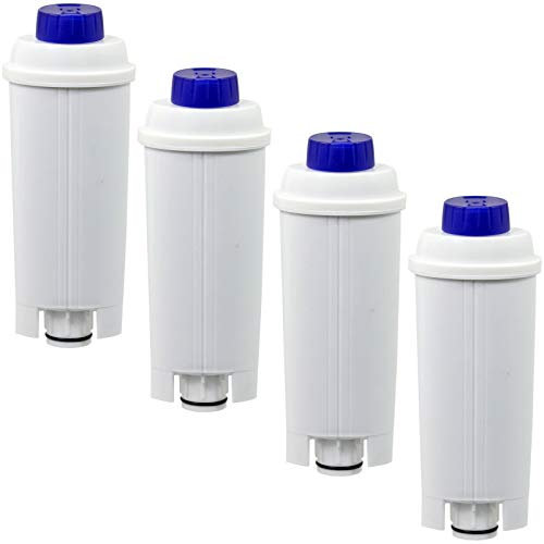 SPARES2GO Water Filter Type C002 Compatible with DeLonghi Esam 04 42 66 67 69 ETAM 29 36 Coffee Machine (Pack of 4)