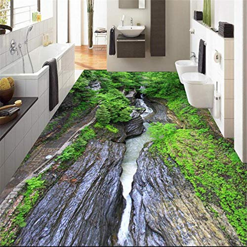 Aufkleber für Badezimmer, Motiv: Grand Canyon, PVC, rutschfest, 3D-Bodenbelag, 150 x 105 cm