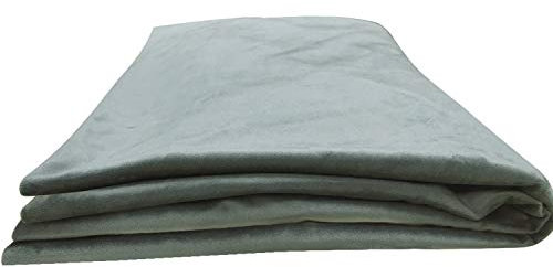 Johnear Kissenbezug aus Samtstoff für Lesekissen Dreieckige Keilkissen Sofa Groß Rückenkissen （Grau,140cm）