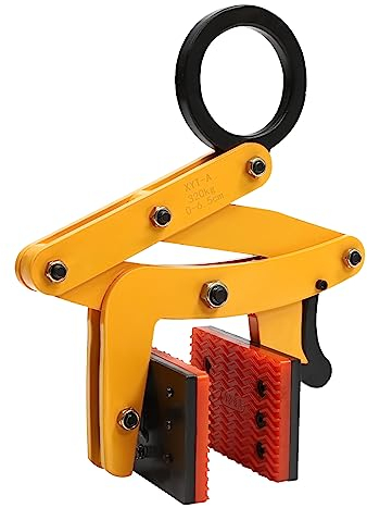 Bordsteinzange Palettenabzieherklemme 0-6.5cm Max. Laden 320kg Steinträger Hebezange Steinzange Heber | Gelb |