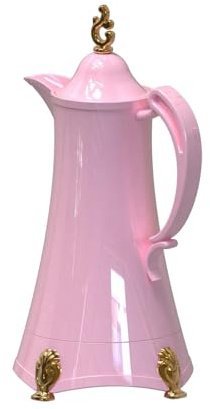 kowaku Isolierflaschen, Wasserkocher, Kaffeekaraffe, doppelwandig, türkisch, persisch, iranisch, 800 ml, Kaffee-Isolierkanne, Isoliertopf, ROSA