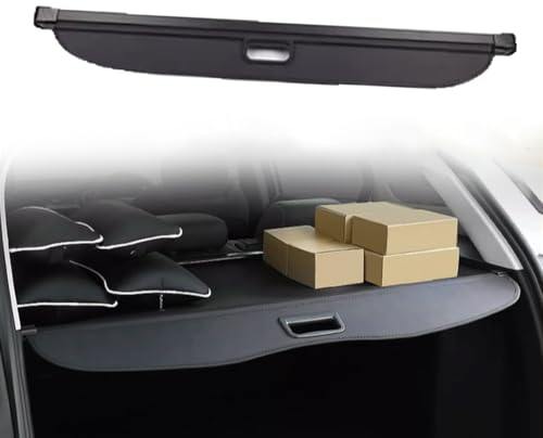 Auto Einziehbarer Laderaumabdeckung Kofferraum für B.e.n.z GL GLS X166 450 550 350d 2013-2019, Schwarz Schutz Der Privatsphäre Abdeckung Hutablage Cargo Cover, Ausziehbar Kofferraumabdeckung Rollo