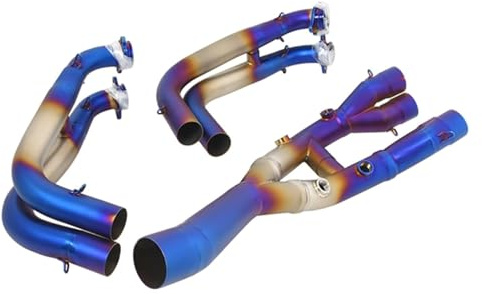 JSRVQKMS For B&MW M1000R M 1000 R 2021 2022 2023 2024 Motorcycle Exhaust Escape Slip On Front Link Pipe Connection 60mm Muffler Exhaust Muffler Silencer Pipe