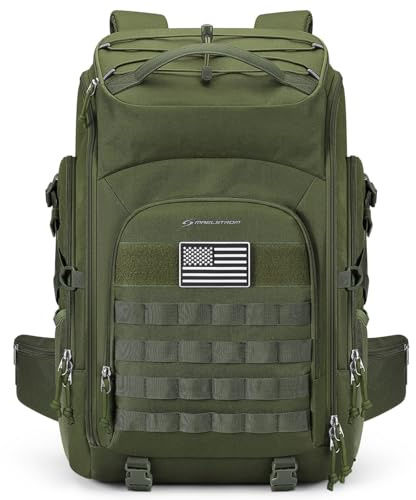 Maelstrom Tactical Backpack for Men, Water Resistant 40L Military Backpack, for Hiking, Camping, Gym with Molle System (Army Green)
